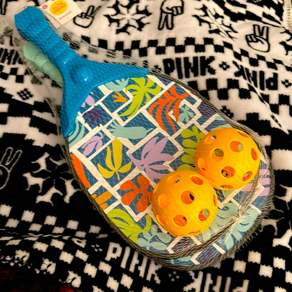 Sun Squad Kids or Starter Pickleball Paddle & Ball Set